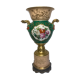 Rococo pedestal vase in Paris porcelain around 1830
