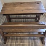 Authentic Double School Desk from the Early 20th Century (1900-1940) -