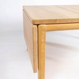 Coffee table of beech wood and with extension leaf of danish design by Rubby Furniture