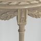 Guéridon, console, jardinière demi-lune avec dessus en marbre