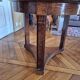 Mahogany side table with mahogany veneer: