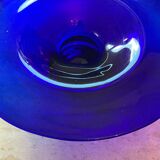 Empty pocket vintage cut in blue glass paste