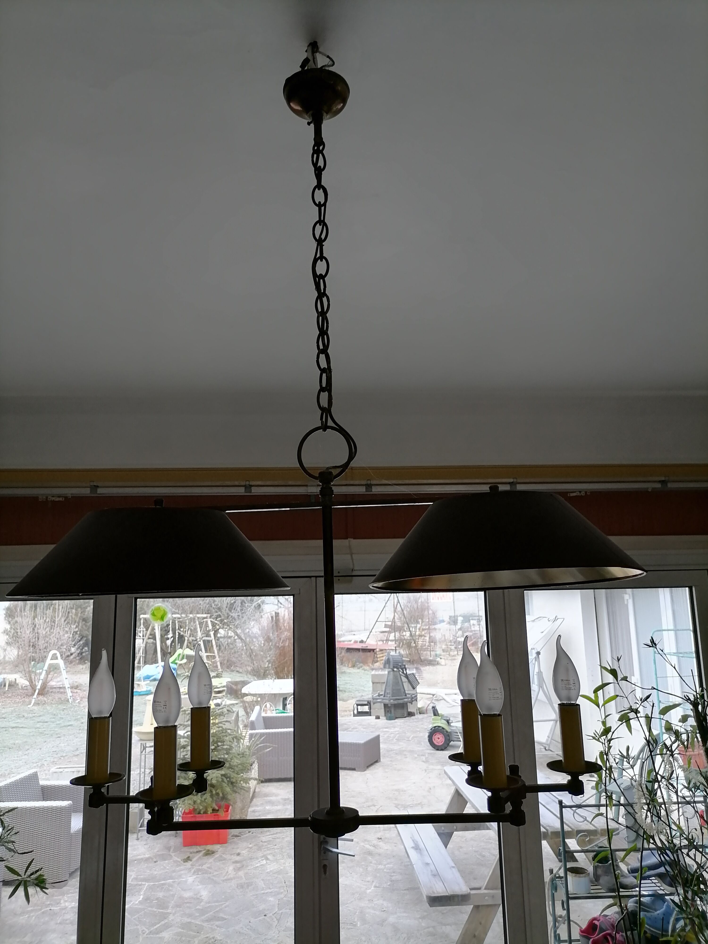 Lustre billard double
