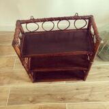 Rattan wall shelf