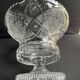 Large bowl on foot – Cut crystal - 20th century