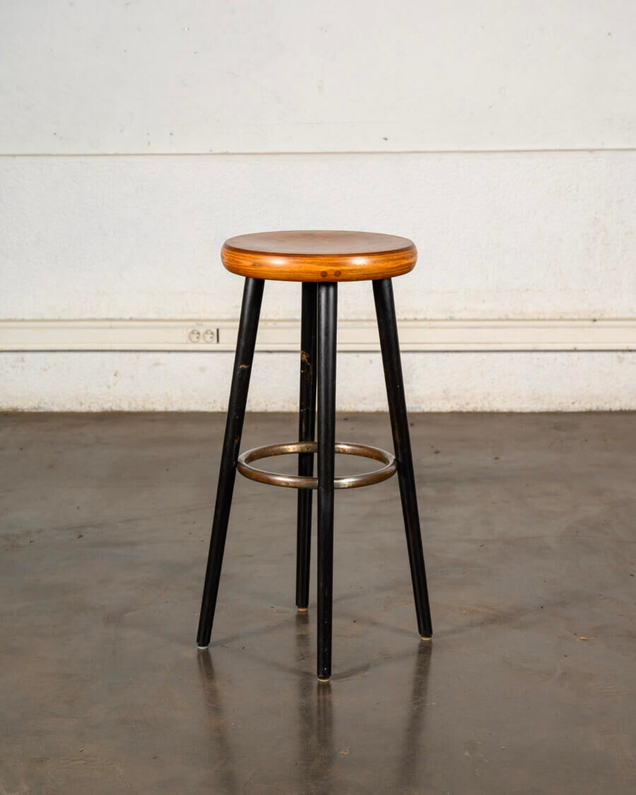 Tabouret de bar en bois et métal