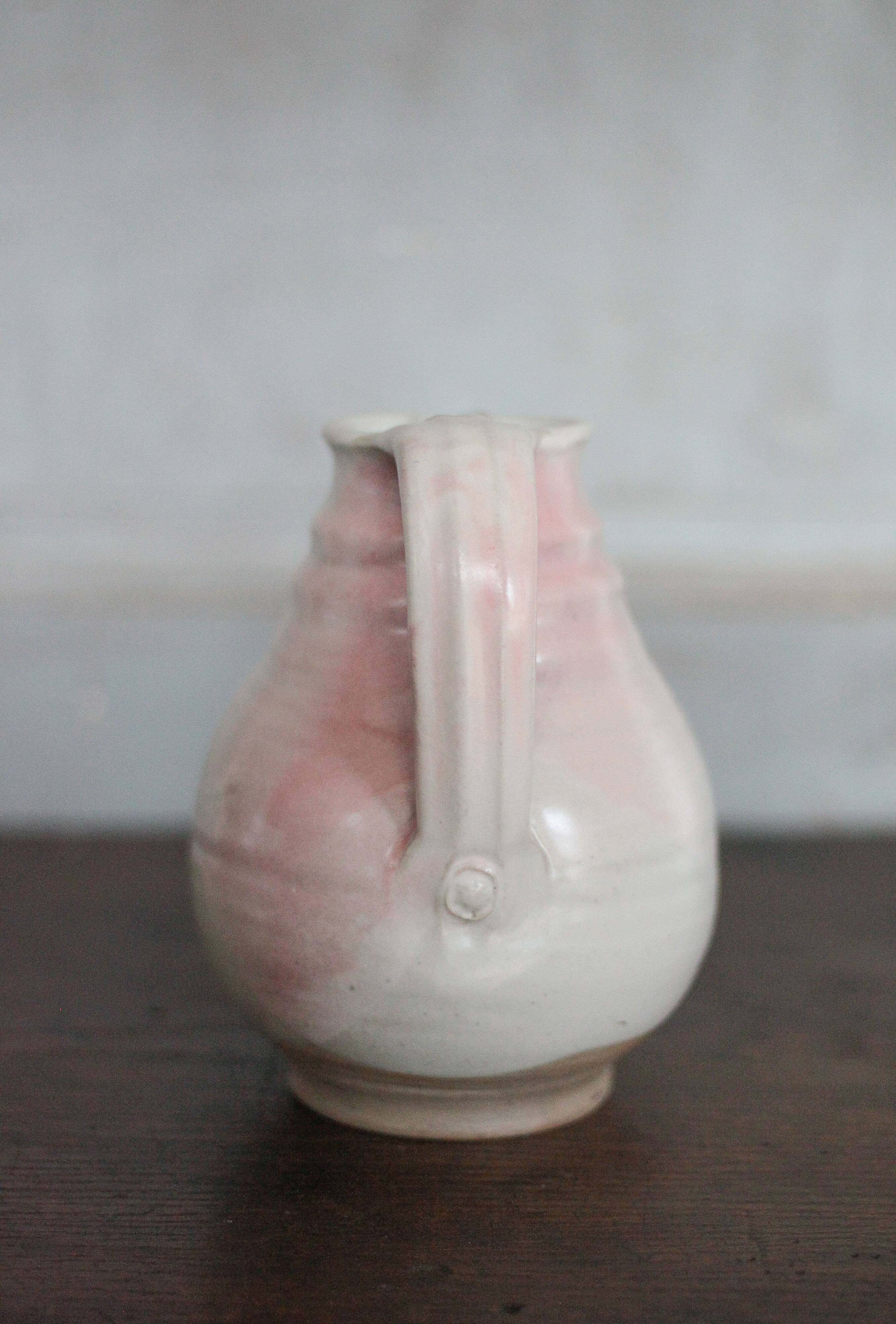 Vintage signed stoneware pitcher, jug, kitchen, collection