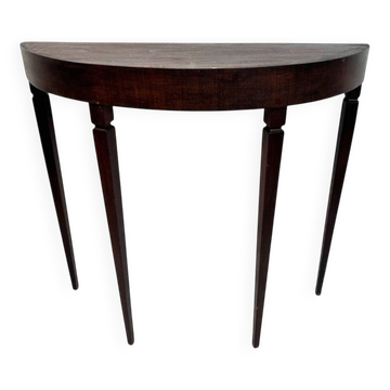 Console italienne en bois dans le style de Paolo Buffa, années 1930