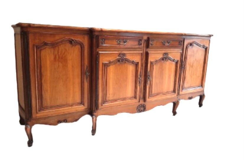 Louis XVI style cherry wood sideboard