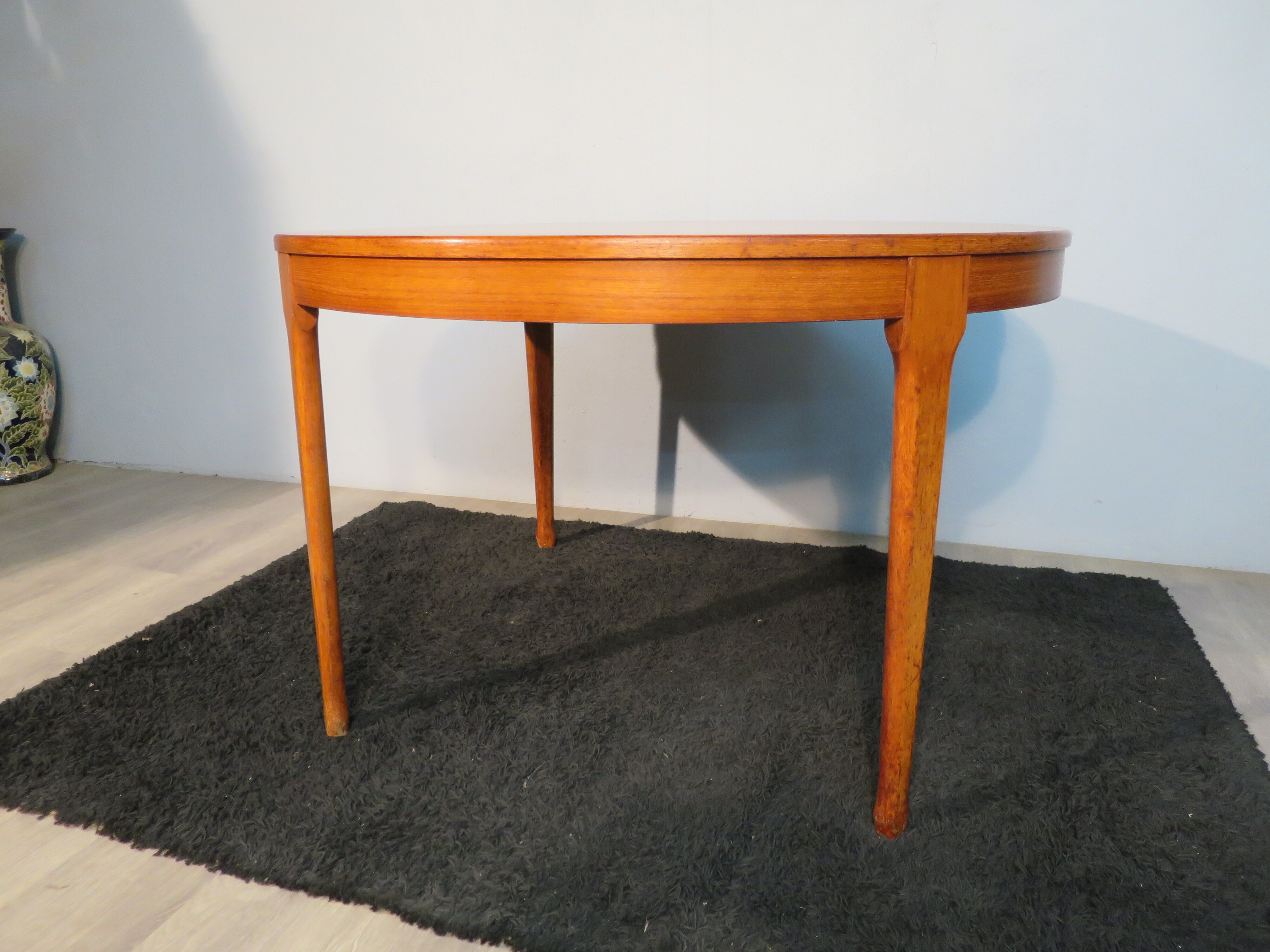 Scandinavian teak round table