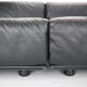 Leather 2-seater sofa "Fiandra" by Vico Magistretti for Cassina, 1970, Italy