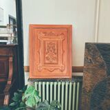 Decorative Hand-Painted Old Wooden Door Panel, Unique Piece