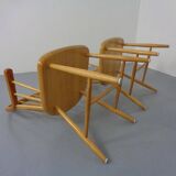 Set of oak armchairs by Erik Ole Jørgensen for Tarm Stole Møbelfabrik.