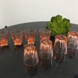 Suite of 10 small glasses