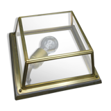 Square sconce with mirror background
