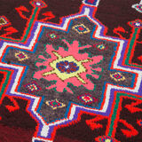Hand-knotted one-of-a-kind turkish multicolor runner rug 90 cm x 337 cm