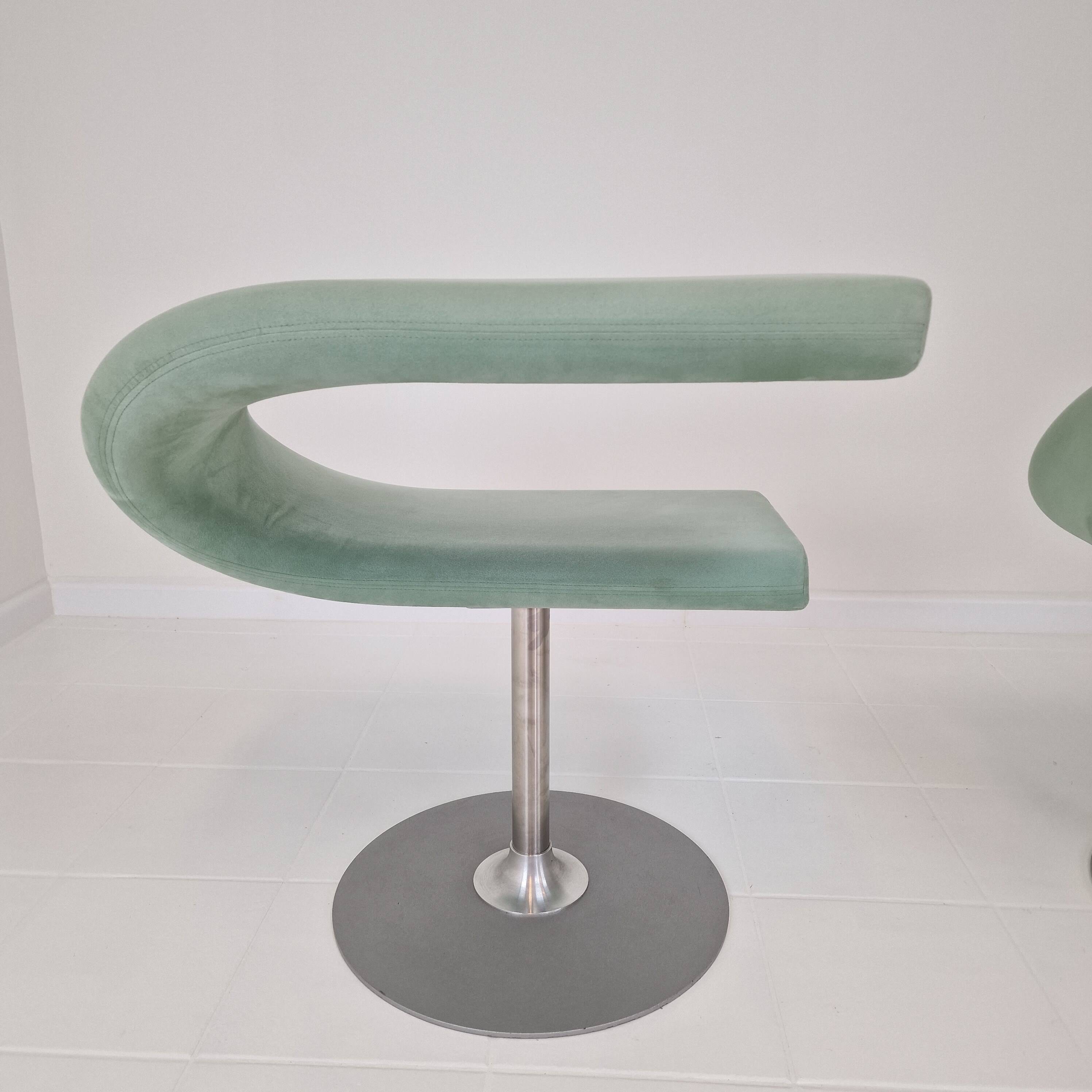 Set of 2 Bla Station Innovation C Swivel Chairs by Fredrik Mattson, Sweden