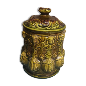 Tobacco jar in slip