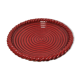 Red braided ceramic dish
