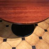 Table round tray in solid wood