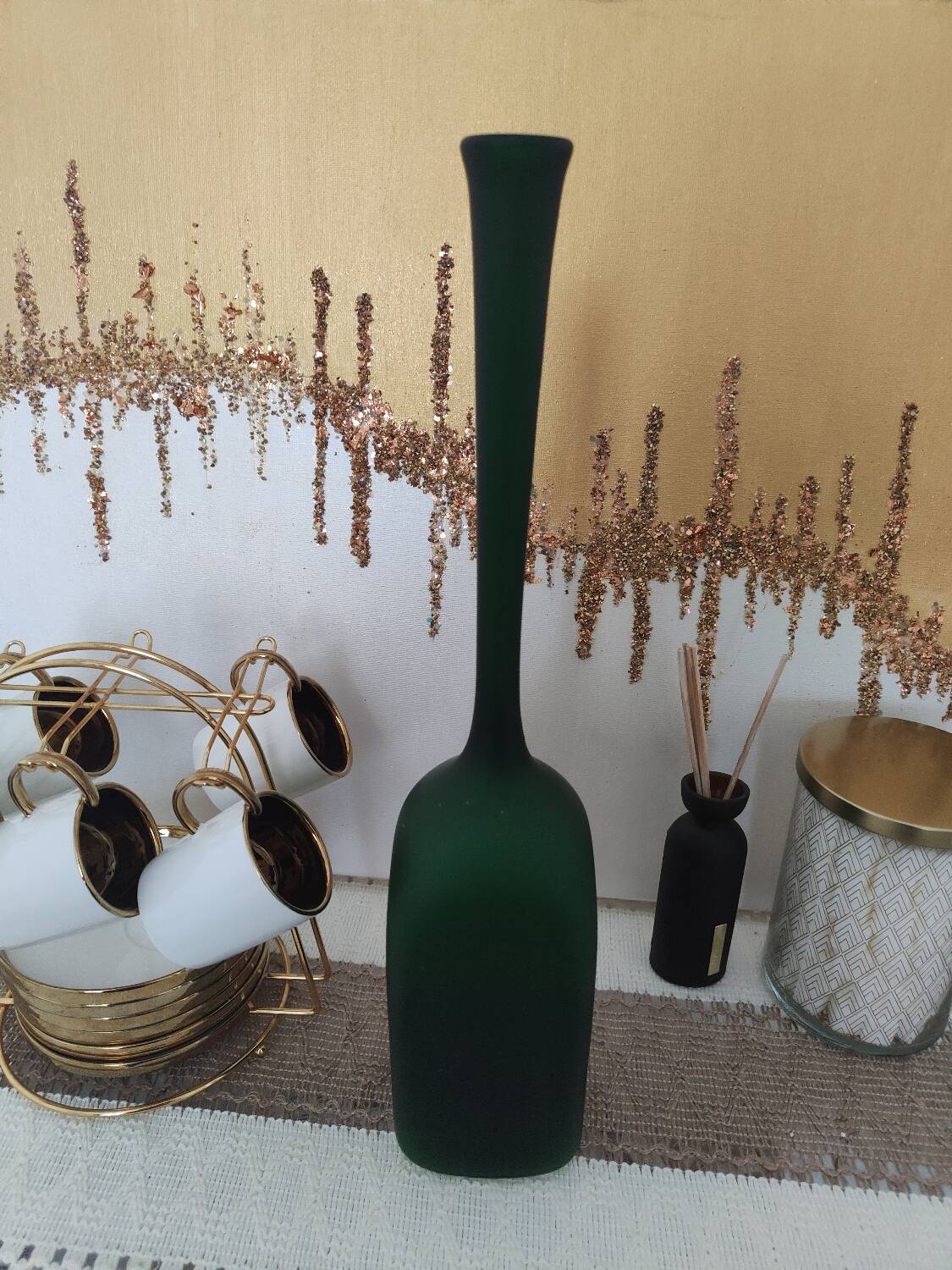 Vase vintage en verre de Murano