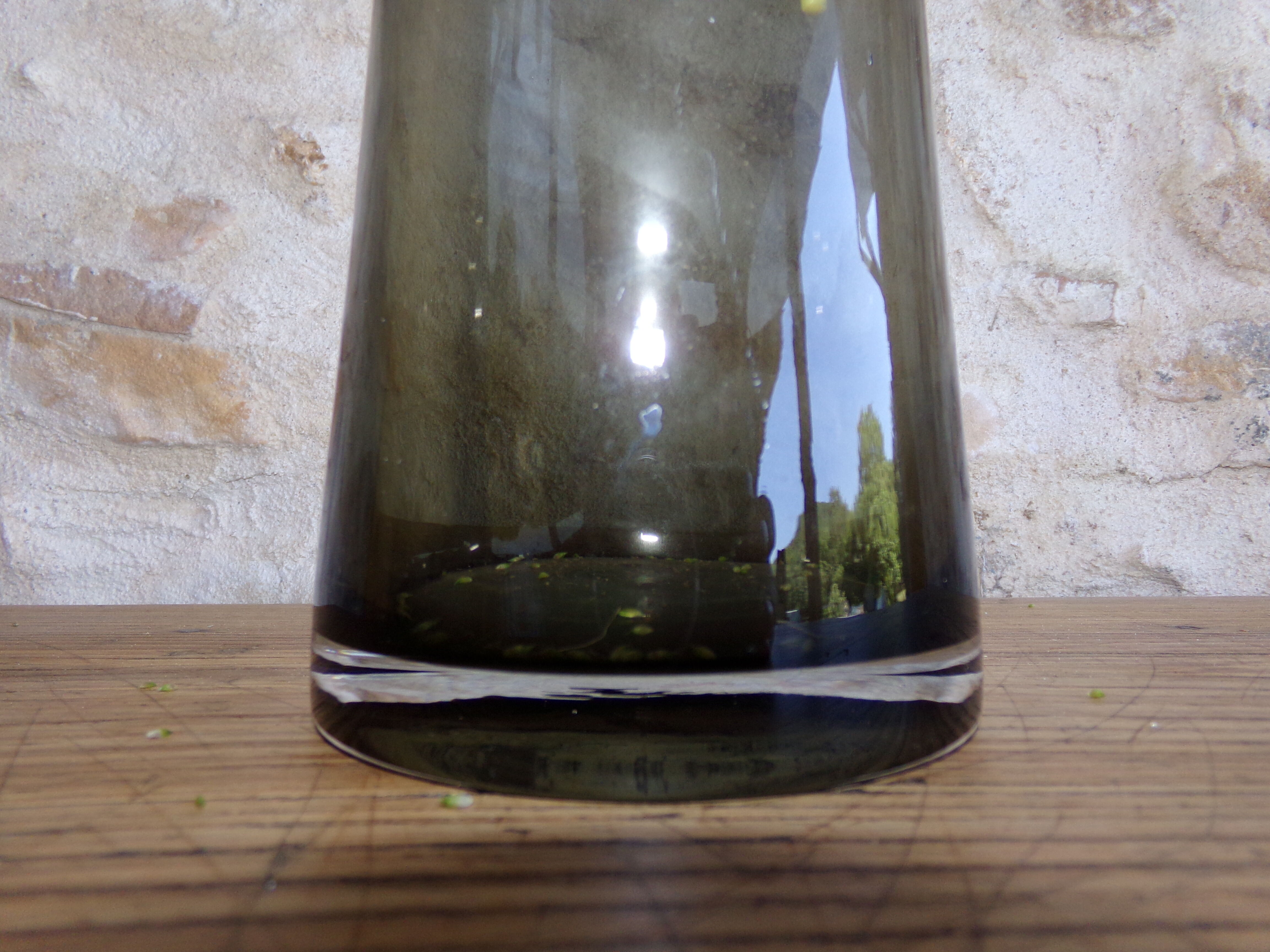 Smoked glass vase Habitat