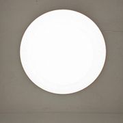 Art Deco glass suspension from Clichy, speckled white, France circa 1920.