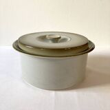 Plat/soupière en grès de grand feu, faïencerie de Brenne, années 1970-1980