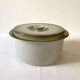 High-fired stoneware dish/tureen, Brenne earthenware factory, 1970s-1980s
