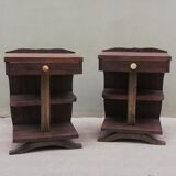 Pair of Art Deco bedside tables 1930s