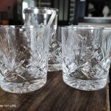 Whisky service 5 pieces in chiseled crystal