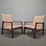 Pair of TON Mid-Century Modern Armchairs, Czechoslovakia, 1970s
