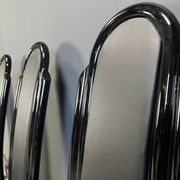 Postmodern lacquered wood Italian dining chairs, 1980s