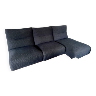 Roche Bobois calm weather sofa black mottled