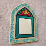 Traditional Iranian mirror in Orsi style