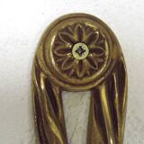 Pair French Antique Empire Double Eagle Head & Tazzle Appliques Detail 4573