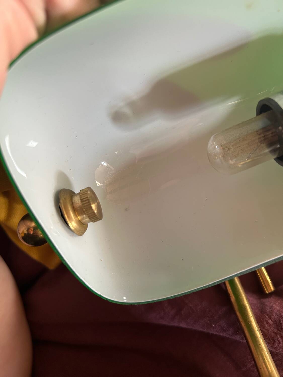 Vintage retro notary banker lamp