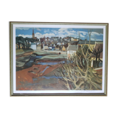 Lithographie paysage breton de Pierre Lorthioir - Numérotée 18/100
