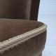 1960s, Danish 3-seater sofa, olive green furniture velour, beech wood.