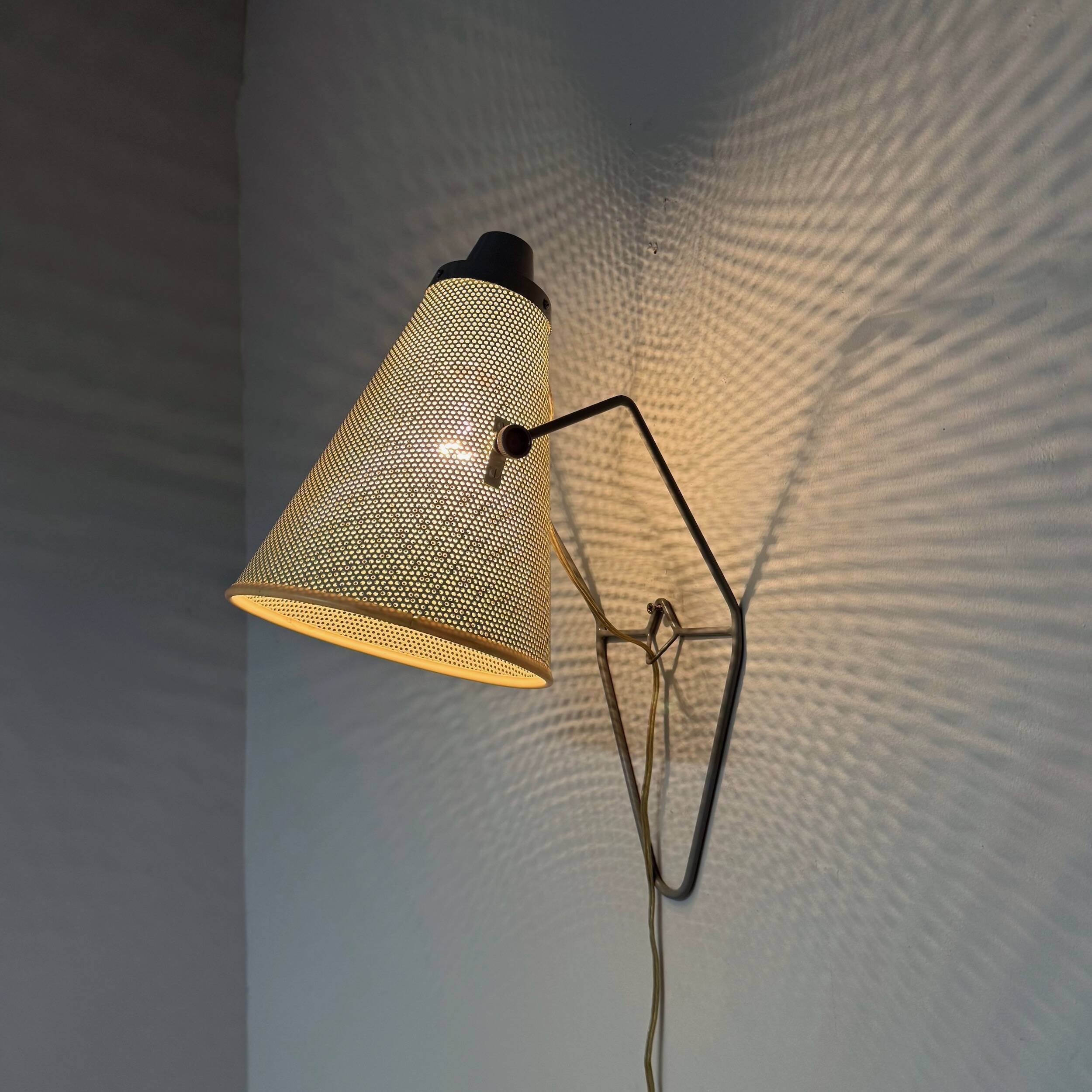 Perfolux wall lamp by Hiemstra & Evenblij, 1952 – rare