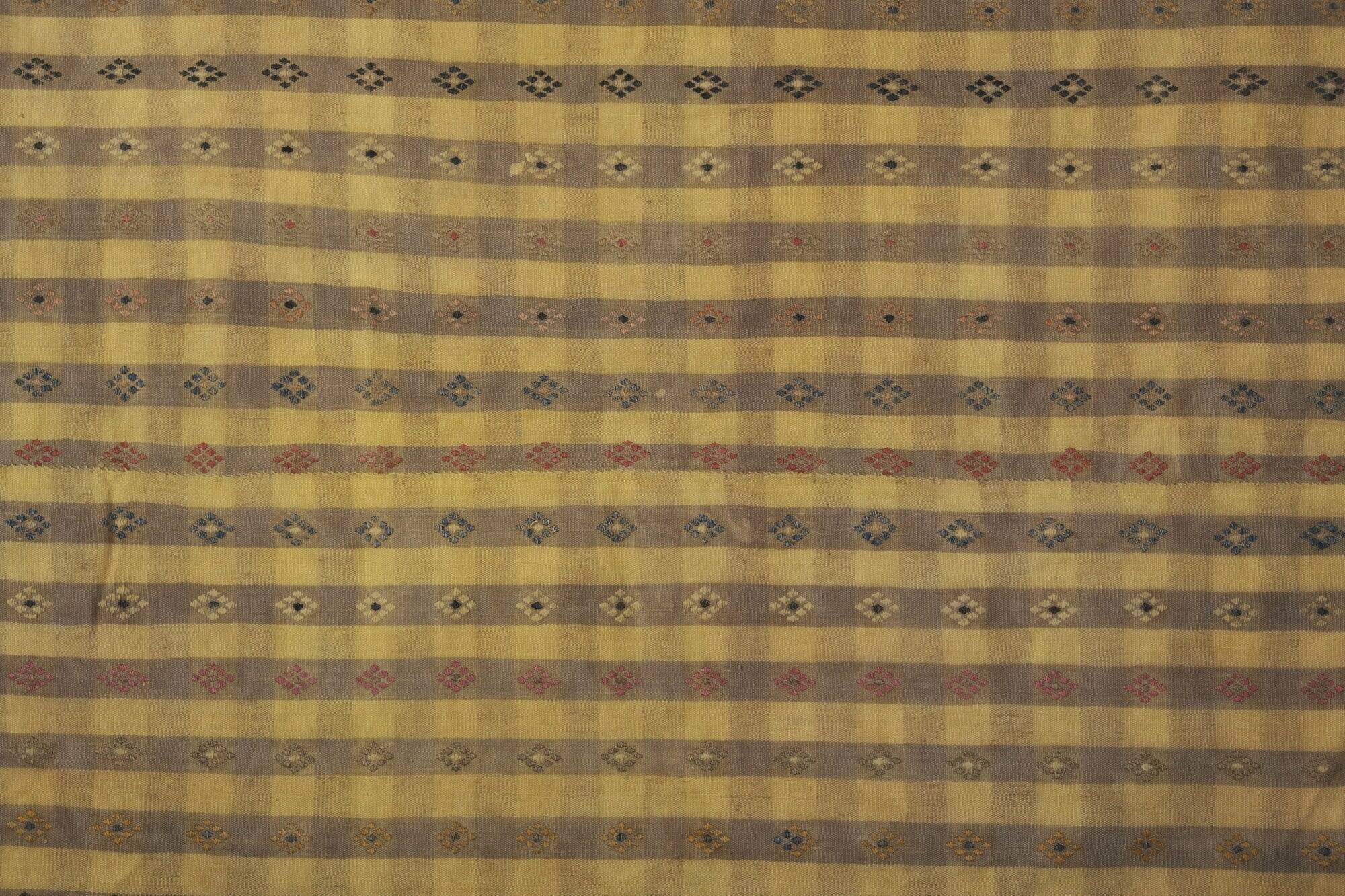 Vintage Turkish kilim handwoven 214x262 cm