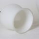 Lamp in white matte opaline, vintage