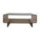 Table basse / meuble d’appoint en plexi fumé, 1970s