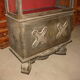Silverware cabinet - 1940s bar in original black oak with white ceruse finish