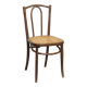Bistro chair with a woven cane seat