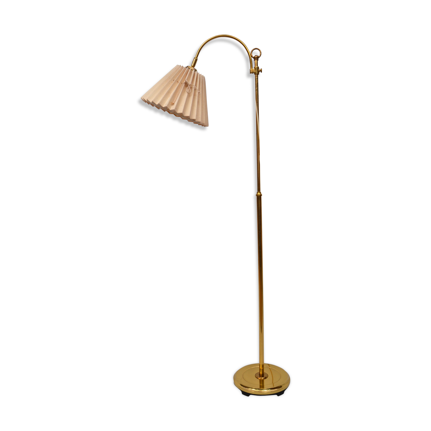 Adjustable brass floor lamp by Nafa 1950