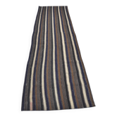 Oushak Turkish Wool Stripe Kilim Runner sku 3776