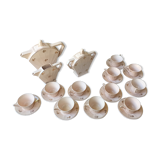 Art deco coffee service in rosé earthenware