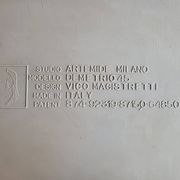 DEMETRIO 45 white coffee table design Vico Magistretti by Artemide Italy 1960