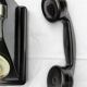 Ericsson phone design brand vintage in bakelite black years 50